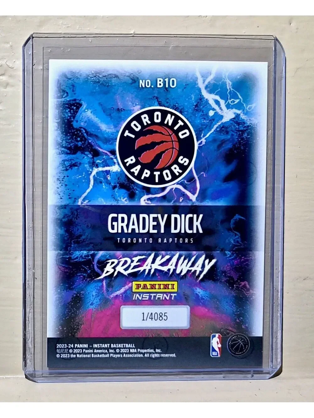 Gradey Dick 2023-24 Panini NBA Breakaway Basketball #10 Rookie Card 1 of 4085